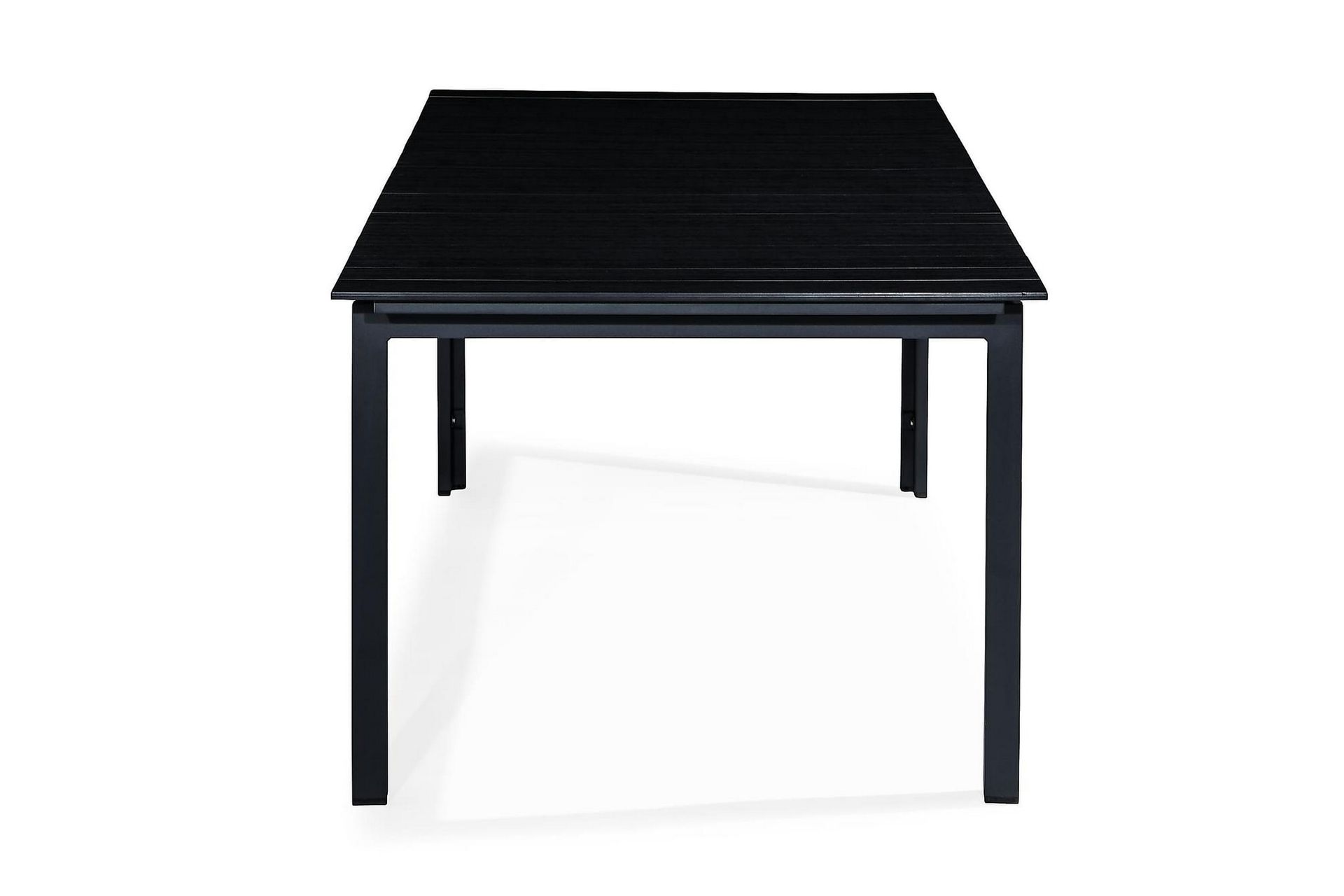 Ruokapöytä Tunis Jatkettava 220-280x100 cm - Musta/Harmaa - Puutarhakalusteet - Terassipöydät - Ruokapöytä terassille