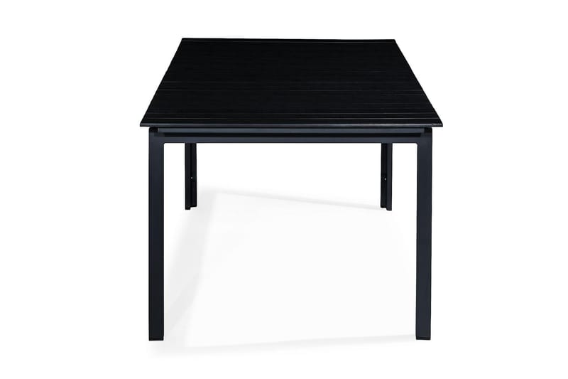 Ruokapöytä Tunis Jatkettava 220-280x100 cm - Musta/Harmaa - Puutarhakalusteet - Terassipöydät - Ruokapöytä terassille