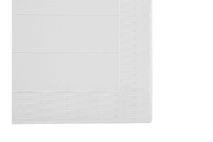 Ruokapöytä Valkoinen 140 x 80 cm FOSSANO - Valkoinen - Ruokapöytä terassille