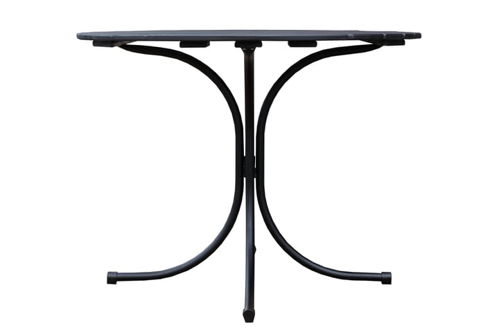 Ruokapöytä Vaxholm Pyöreä 100 cm - Tummanharmaa - Ruokapöytä terassille
