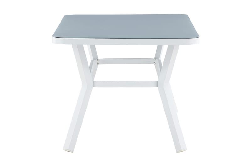 Ruokapöytä Virya 160 cm - Valkoinen/Harmaa - Puutarhakalusteet - Terassipöyd ät - Ruokapöytä terassille