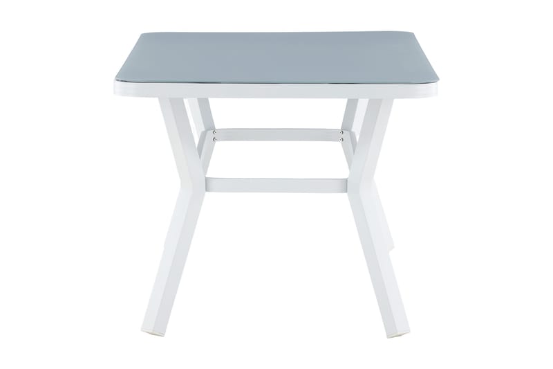 Ruokapöytä Virya 160 cm - Valkoinen/Harmaa - Puutarhakalusteet - Terassipöydät - Ruokapöytä terassille