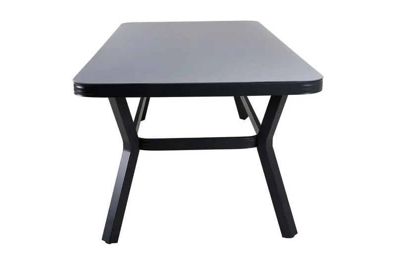 Ruokapöytä Virya 200 cm Musta/Harmaa - Venture Home - Puutarhakalusteet - Terassipöydät - Ruokapöytä terassille