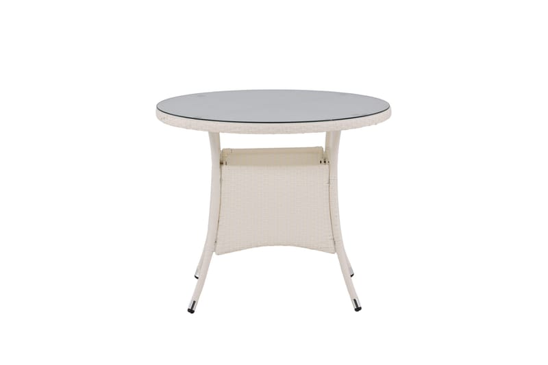 Ruokapöytä Volta Pyöreä 90 cm - Valkoinen - Puutarhakalusteet - Terassipöydät - Ruokapöytä terassille