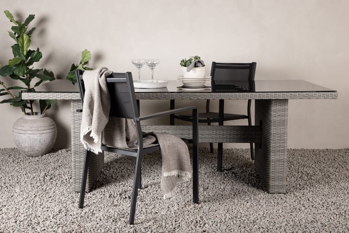 Ruokapöytä Padova 200 cm Harmaa - Venture Home - Ruokapöytä terassille