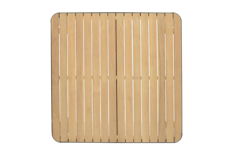 Ruokapöytä Portals 95 cm - Musta/Puu - Puutarhakalusteet - Terassipöydät - Ruokapöytä terassille