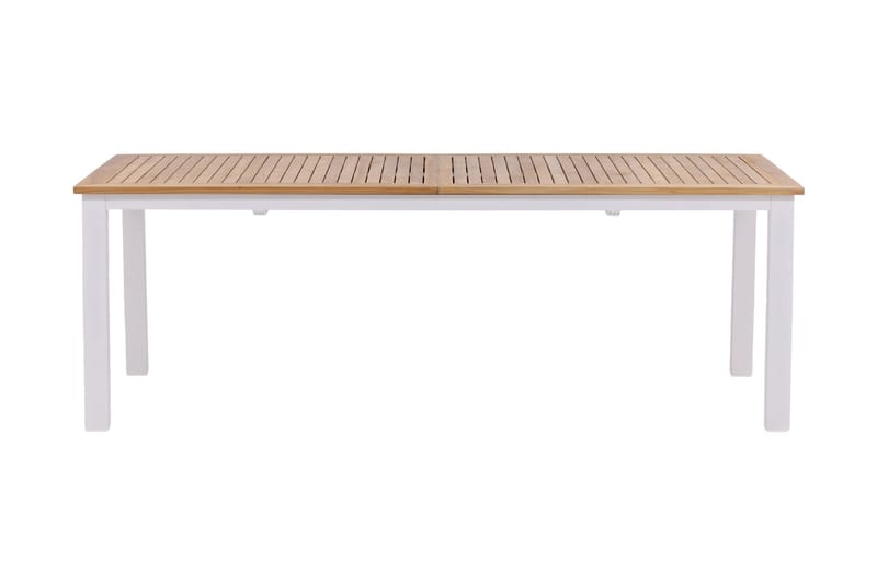 Ruokapöytä Panama Jatkettava 224x324 cm Tiikki - Tiikki/Valkoinen - Puutarhakalusteet - Terassipöydät - Ruokapöytä terassille