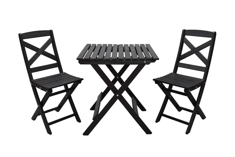 Taittopöytä Edilma 65 cm - Kahvimusta - Puutarhakalusteet - Terassipöydät - Ruokapöytä terassille