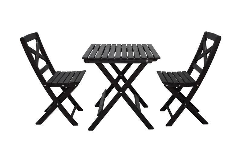 Taittopöytä Edilma 65 cm - Kahvimusta - Puutarhakalusteet - Terassipöydät - Ruokapöytä terassille