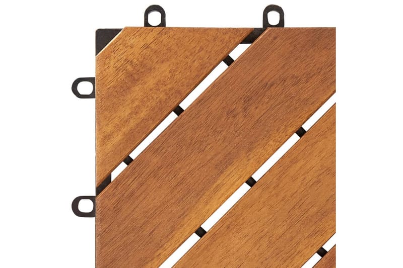 Terassilaatat 10 kpl 30x30 cm täysi akaasiapuu - Ruskea - Puutarhakalusteet - Terassipöydät - Ruokapöytä terassille