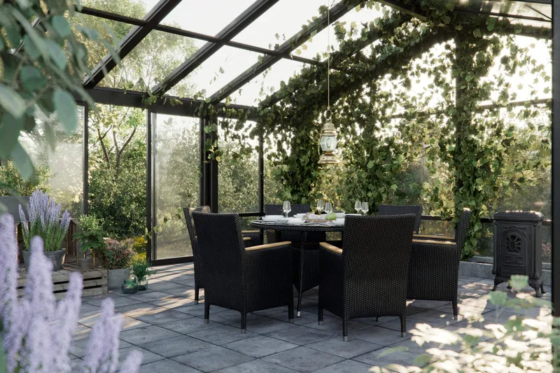 Thor Pöytä Pyöreä 140 cm - Musta - Puutarhakalusteet - Terassipöydät - Ruokapöytä terassille