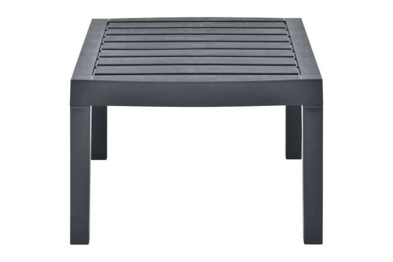 Ulkopöytä antrasiitti 78x55x38 cm muovi - Antrasiitti - Puutarhakalusteet - Terassipöydät - Ruokapöytä terassille