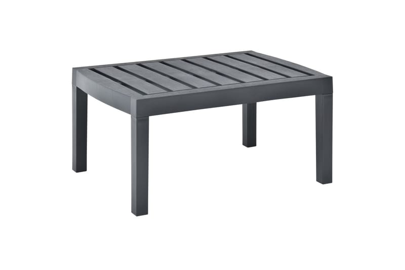 Ulkopöytä antrasiitti 78x55x38 cm muovi - Antrasiitti - Puutarhakalusteet - Terassipöydät - Ruokapöytä terassille