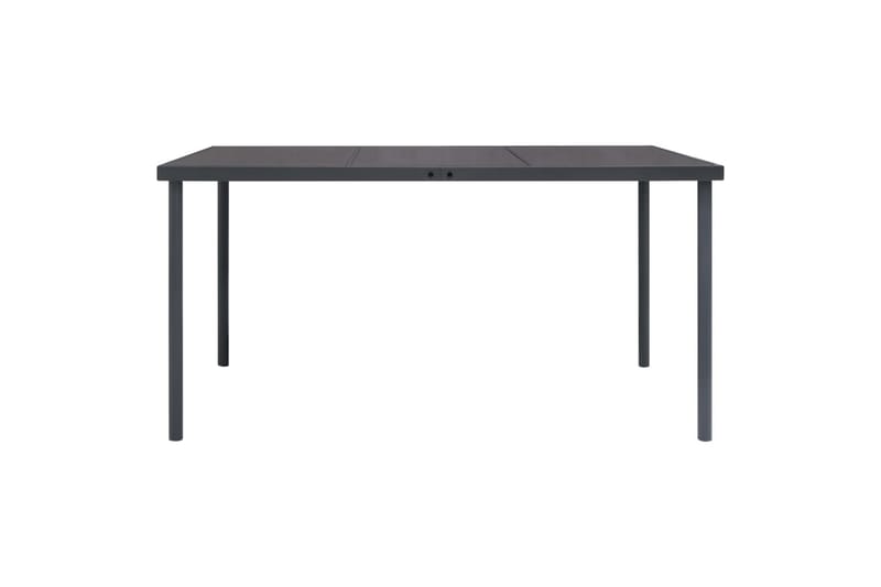 Ulkoruokapöytä antrasiitti 150x90x74 cm teräs - Puutarhakalusteet - Terassipöydät - Ruokapöytä terassille