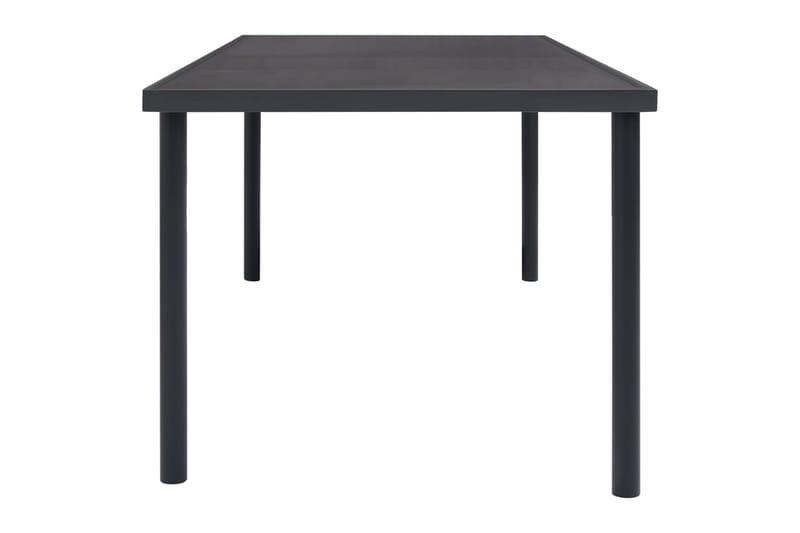 Ulkoruokapöytä antrasiitti 150x90x74 cm teräs - Puutarhakalusteet - Terassipöydät - Ruokapöytä terassille