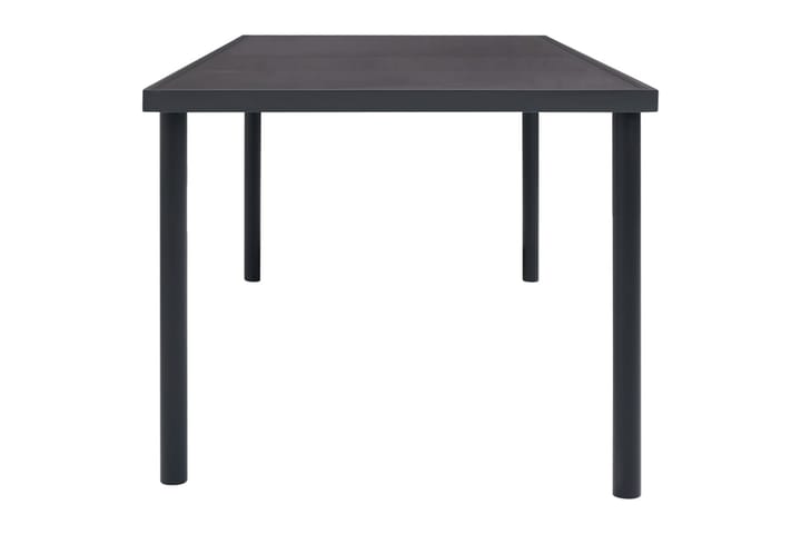 Ulkoruokapöytä antrasiitti 150x90x74 cm teräs - Ruokapöytä terassille