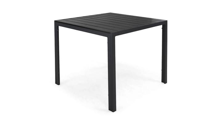 Ruokapöytä Tunis 90x90 cm - Musta/Musta - Ruokapöytä terassille