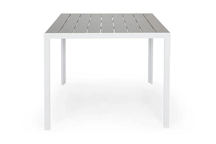 Ruokapöytä Tunis 90x90 cm - Valkoinen/Harmaa - Ruokapöytä terassille