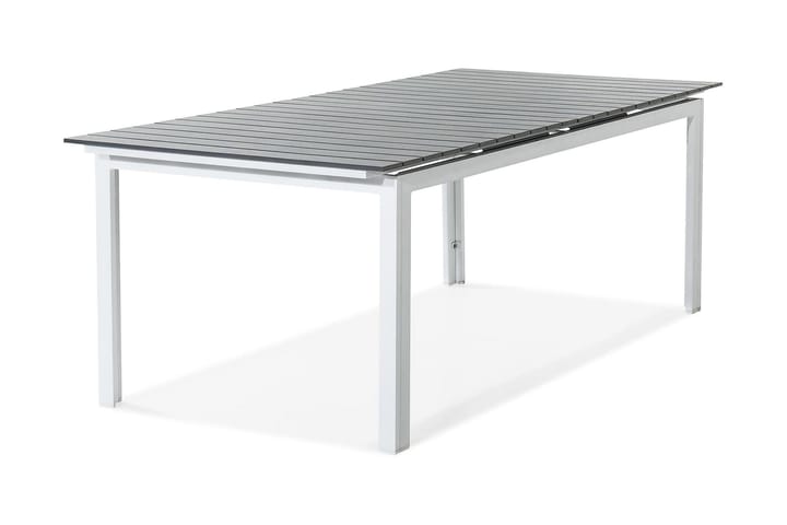Ruokapöytä Tunis Jatkettava 220-280x100 cm - Valkoinen/Harmaa - Ruokapöytä terassille