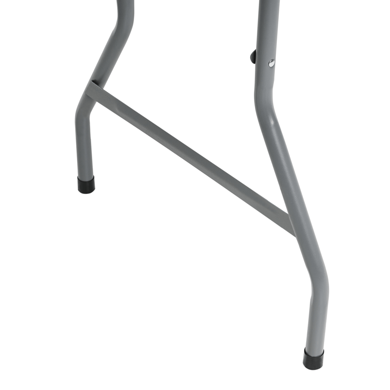 Ruokapöytä ulos 6 hengelle Cugnoli 180 cm 74 cm - Valkoinen/Hopea - Puutarhakalusteet - Terassipöydät - Ruokapöytä terassille