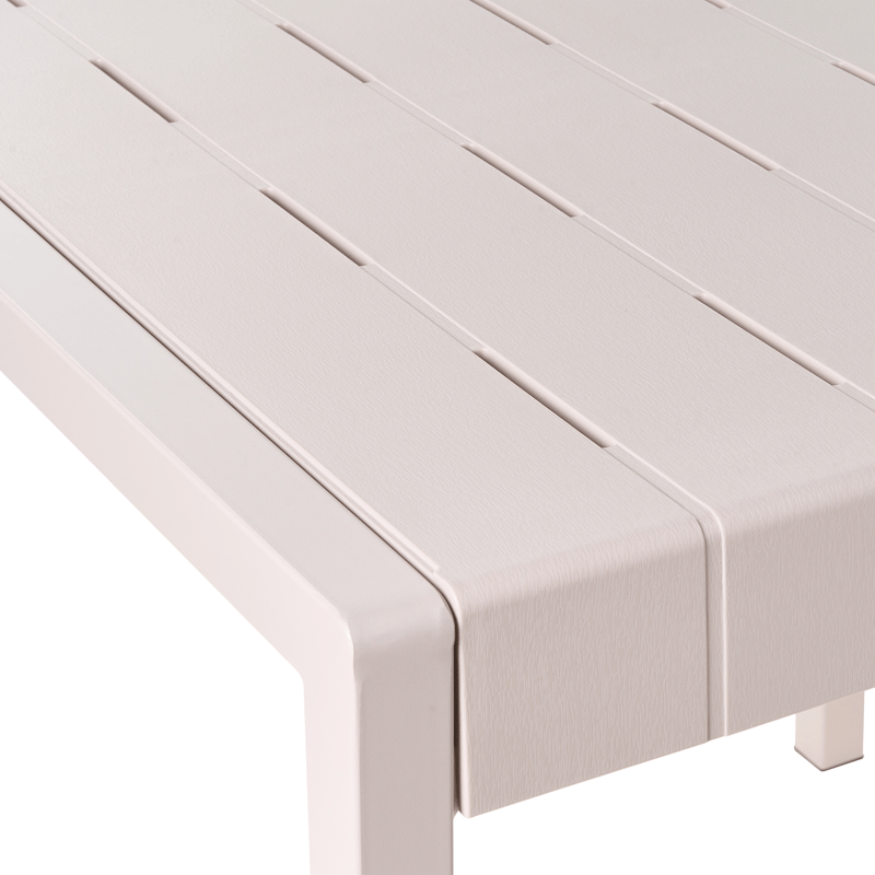 Ruokapöytä ulos Bartica 84x81 cm - Beige - Puutarhakalusteet - Terassipöydät - Ruokapöytä terassille