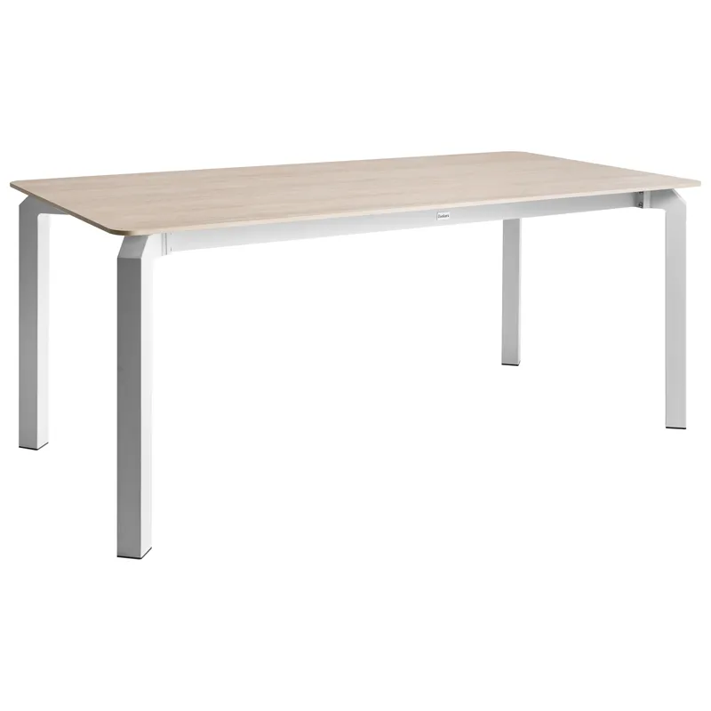 Ruokapöytä ulos Feletto 180 cm 90 cm Kivi, Beige/valkoinen
