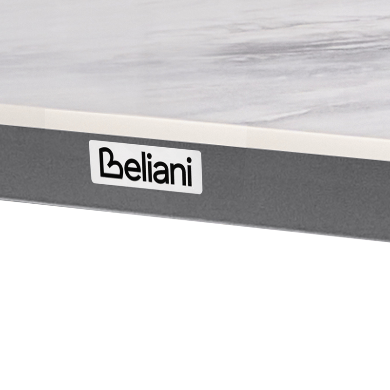 Ruokapöytä ulos Feletto 90x180 cm Kivi - Harmaa/musta - Puutarhakalusteet - Terassipöydät - Ruokapöytä terassille