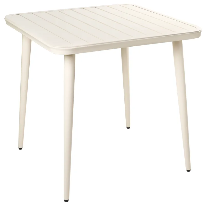 Ruokapöytä ulos Naturno 80 cm Alumiini, Beige
