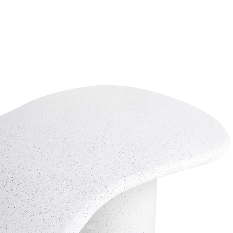 Ruokapöytä ulos Sirmione 200 cm terrazzoefekti - Valkoinen - Puutarhakalusteet - Terassipöydät - Ruokapöytä terassille