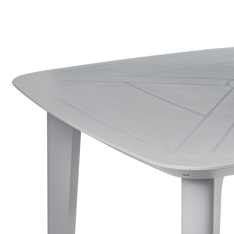 Ruokapöytä ulos Sorico 86 cm 86 cm - Harmaa - Puutarhakalusteet - Terassipöydät - Ruokapöytä terassille