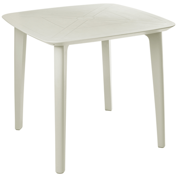 Ruokapöytä ulos Sorico 86x86 cm - Beige - Puutarhakalusteet - Terassipöydät - Ruokapöytä terassille