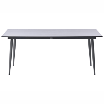 Ruokapöytä ulos Tolentino 90x180 cm kiviefekti - Harmaa/Beige - Puutarhakalusteet - Terassipöydät - Ruokapöytä terassille