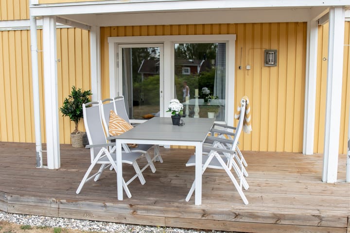Ruokapöytä Parma 200 cm Harmaa/Valkoinen - Venture Home - Ruokapöytä terassille