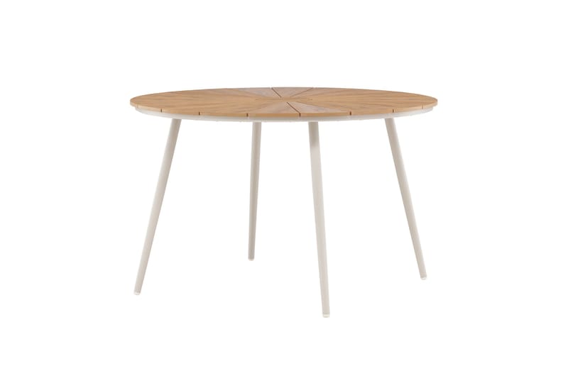 San Vito Ruokapöytä Ulkokäyttö ön 120 cm - Beige - Puutarhakalusteet - Terassipöydät - Ruokapöytä terassille