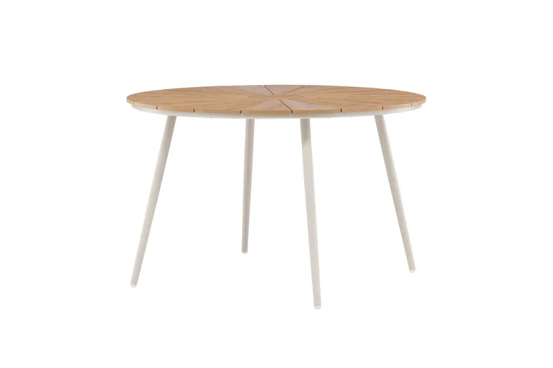 San Vito Ruokapöytä Ulkokäyttöön 120 cm - Beige - Puutarhakalusteet - Terassipöydät - Ruokapöytä terassille