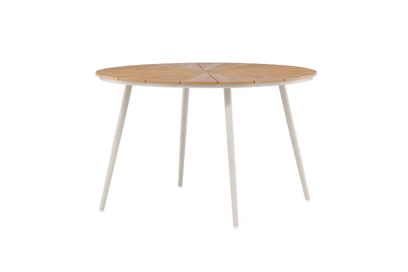 San Vito Ruokapöytä Ulkokäyttöön 120 cm - Beige - Puutarhakalusteet - Terassipöydät - Ruokapöytä terassille