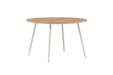 San Vito Ruokapöytä Ulkokäyttöön 120 cm - Beige - Puutarhakalusteet - Terassipöydät - Ruokapöytä terassille