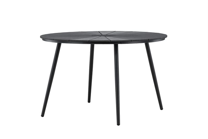 San Vito Ruokapöytä Ulkokäyttöön 120 cm - Musta - Puutarhakalusteet - Terassipöydät - Ruokapöytä terassille