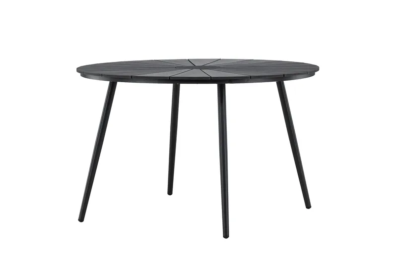 San Vito Ruokapöytä Ulkokäyttöön 120 cm - Musta - Puutarhakalusteet - Terassipöydät - Ruokapöytä terassille