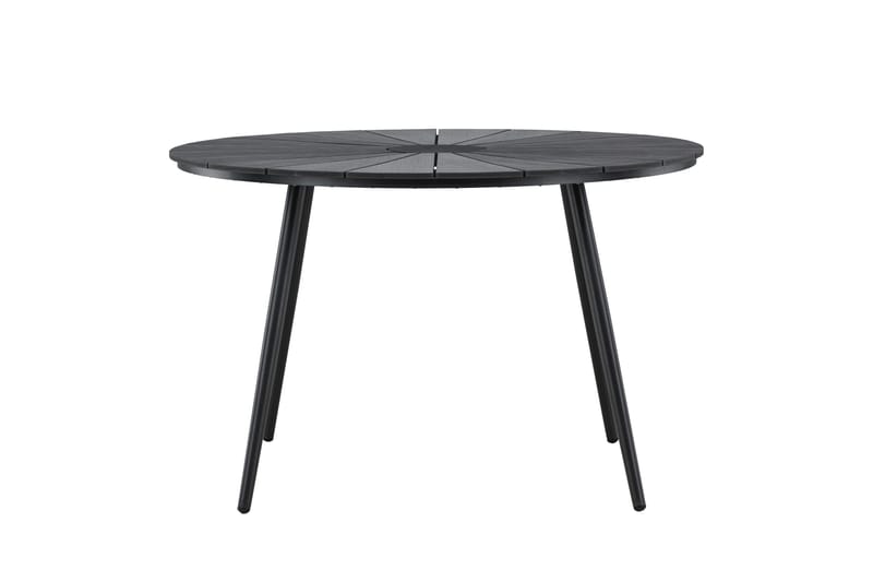 San Vito Ruokapöytä Ulkokäyttöön 120 cm, Musta