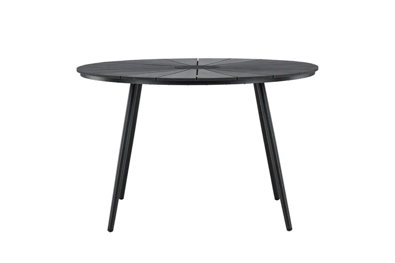 San Vito Ruokapöytä Ulkokäyttöön 120 cm, Musta