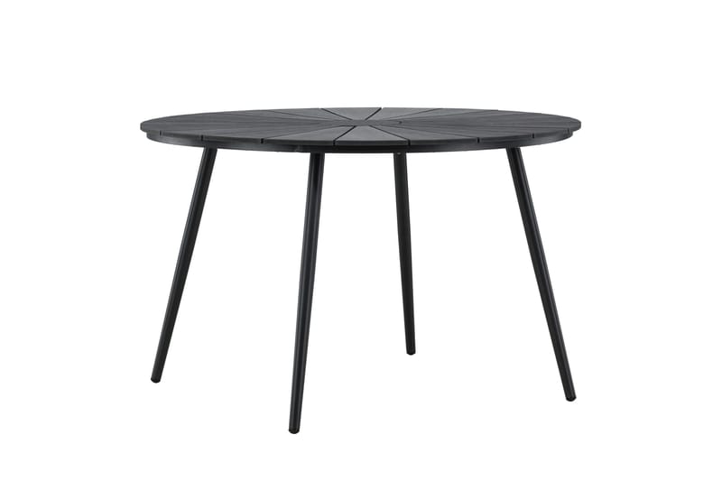 San Vito Ruokapöytä Ulkokäyttöön 120 cm - Musta - Puutarhakalusteet - Terassipöydät - Ruokapöytä terassille