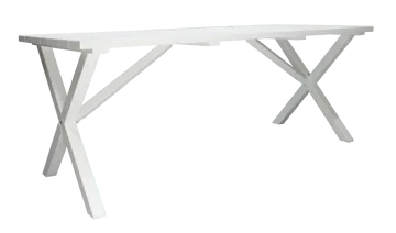 Scottsdale Ulkopöytä Suorakulmainen Valkoinen 190 cm - Valkoinen - Puutarhakalusteet - Terassipöydät - Ruokapöytä terassille