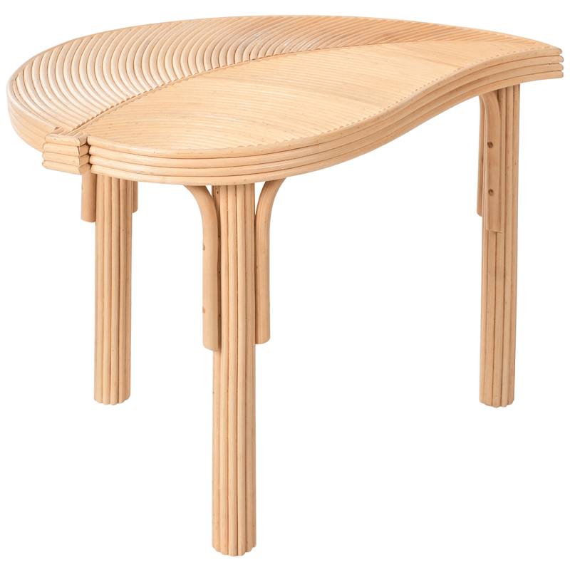 Setti 3 sohvapöytää ulos Paralia rottinki - Luonnonvärinen/beige - Puutarhakalusteet - Terassipöydät - Sohvapöytä ulos & loungepöytä