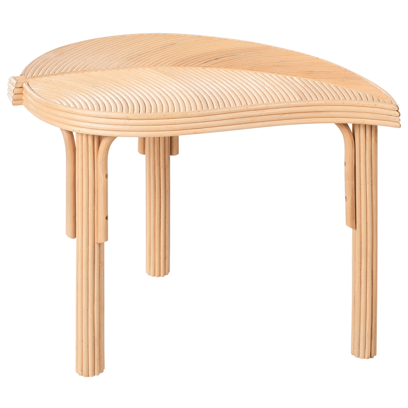 Setti 3 sohvapöytää ulos Paralia rottinki - Luonnonvärinen/beige - Puutarhakalusteet - Terassipöydät - Sohvapöytä ulos & loungepöytä