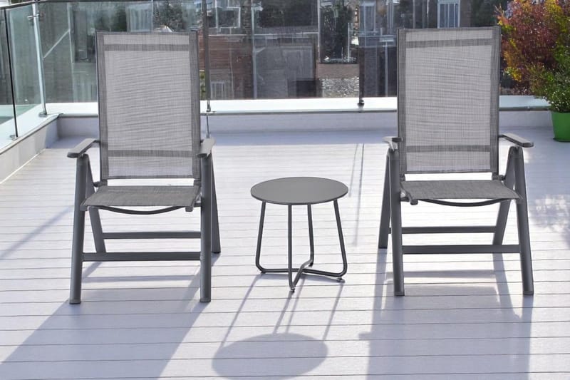 Seville Ulkosivupöytä Pyöreä Ø45 cm - Musta - Puutarhakalusteet - Terassipöydät - Sivupöydät ulos