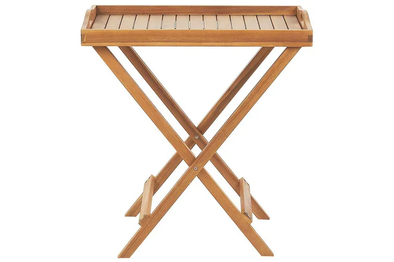 Sidobord Beliani Java Light wood - Puutarhakalusteet - Terassipöydät - Sivupöydät ulos
