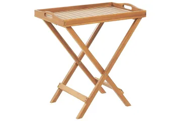 Sidobord Beliani Java Light wood - Puutarhakalusteet - Terassipöydät - Sivupöydät ulos