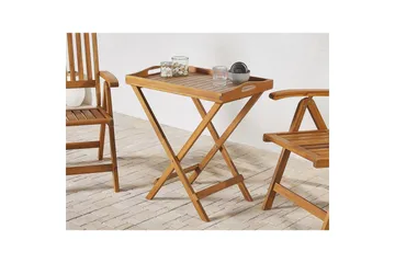 Sidobord Beliani Java Light wood - Puutarhakalusteet - Terassipöydät - Sivupöydät ulos