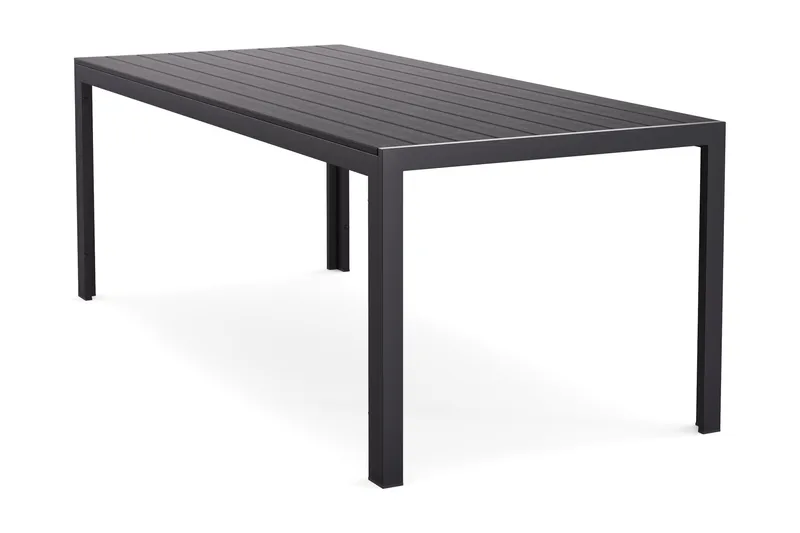 Siri Ruokapöytä 90x205 cm, Musta